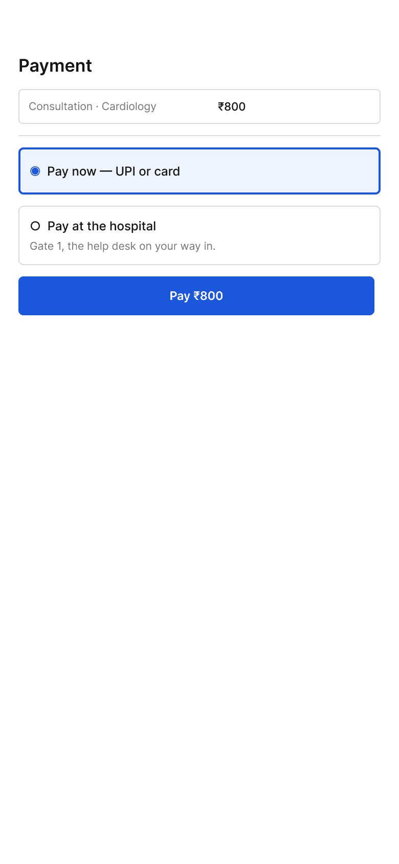 2 · Pay now, or at the gate