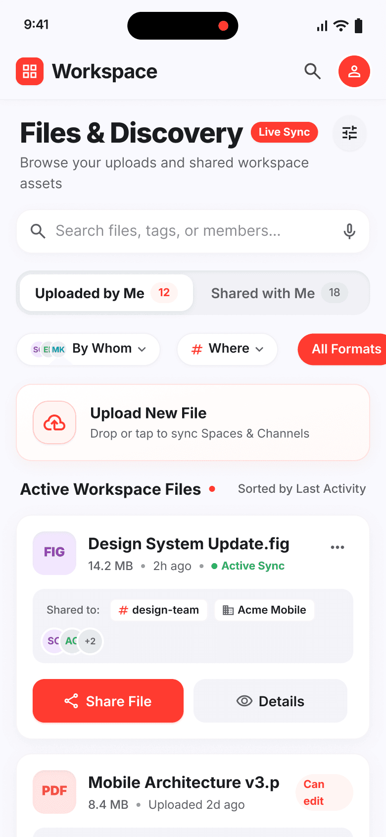 Files & discovery