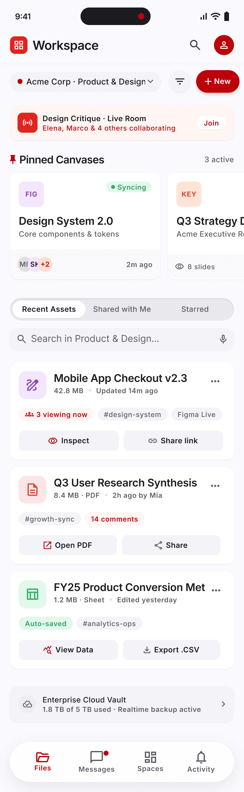 Mobile — file library