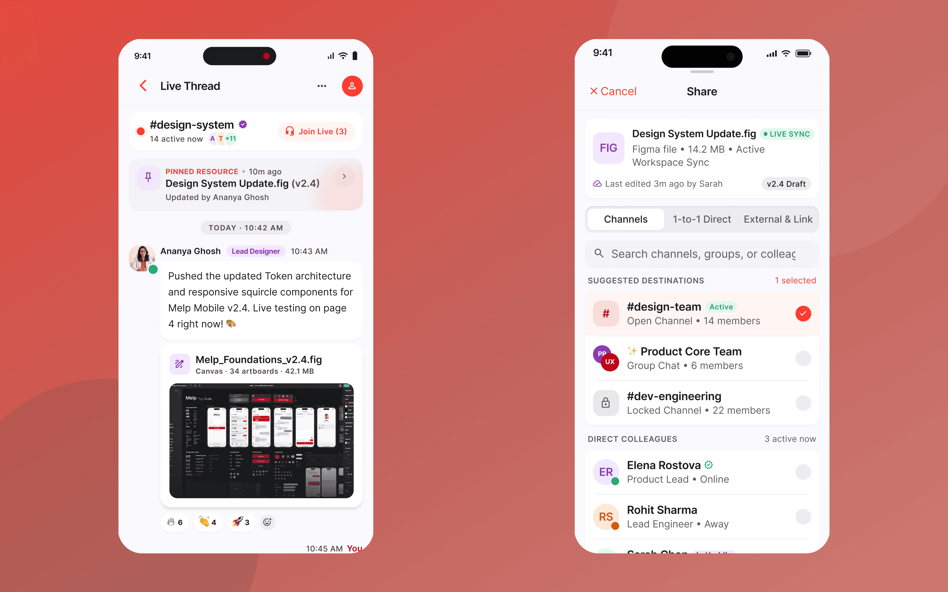 Share by reference — workspace file into a conversation